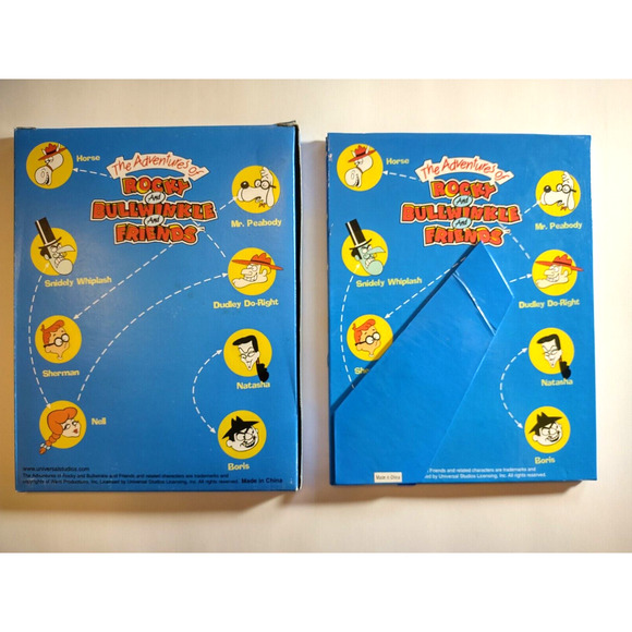 Adventures Of Rocky And Bullwinkle Vintage Photo Frame Licensed 1980's In Box - Picture 3 of 3